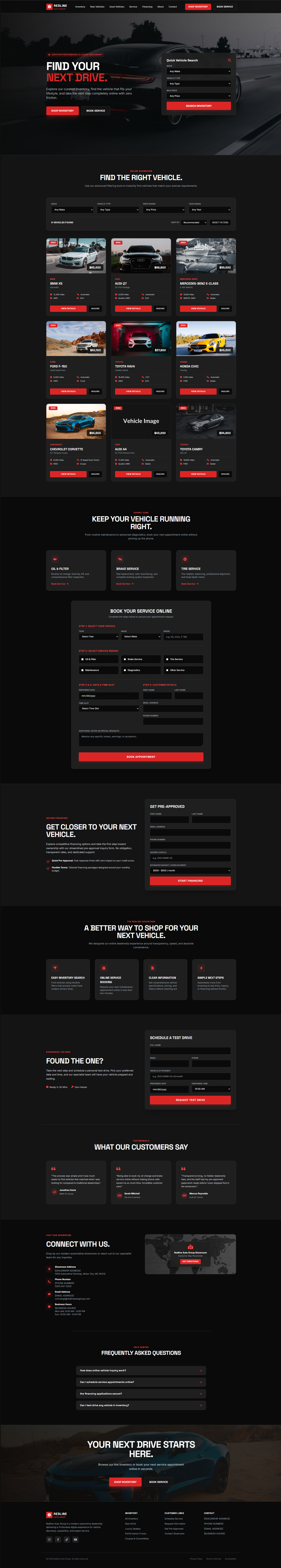 Redline Auto Group site overview